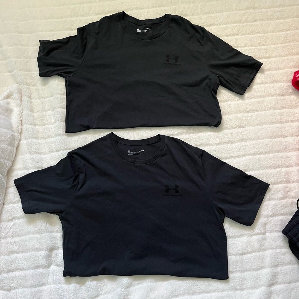 Under Armour Black Men's Short Sleeve Crew Athletic Tees